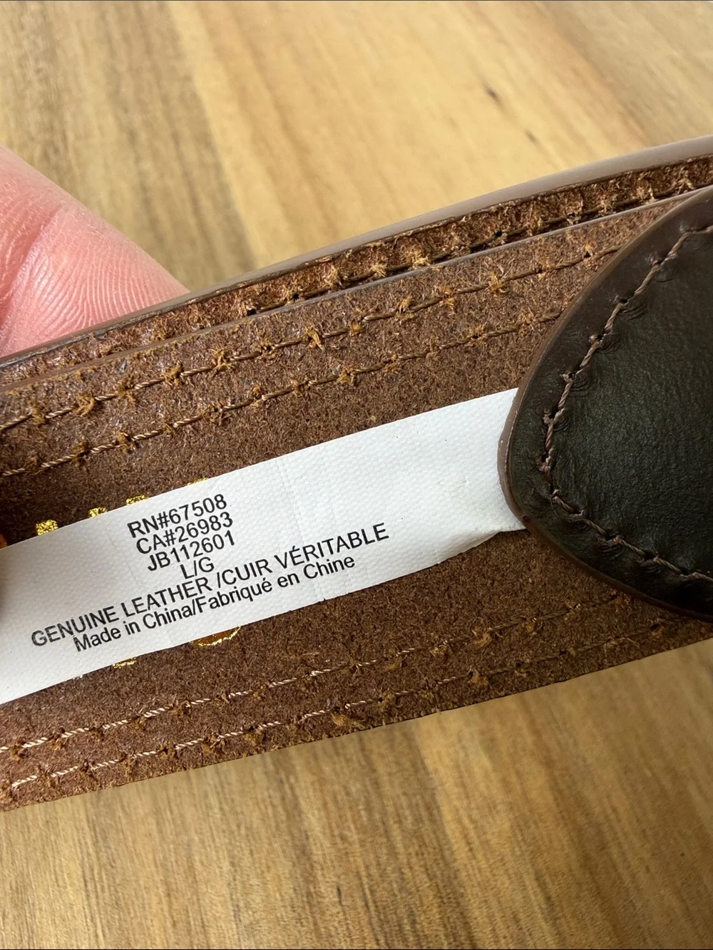 Jason Wu Canvas & Brown Leather Belt